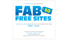 Tablet Screenshot of fabfreesites.com